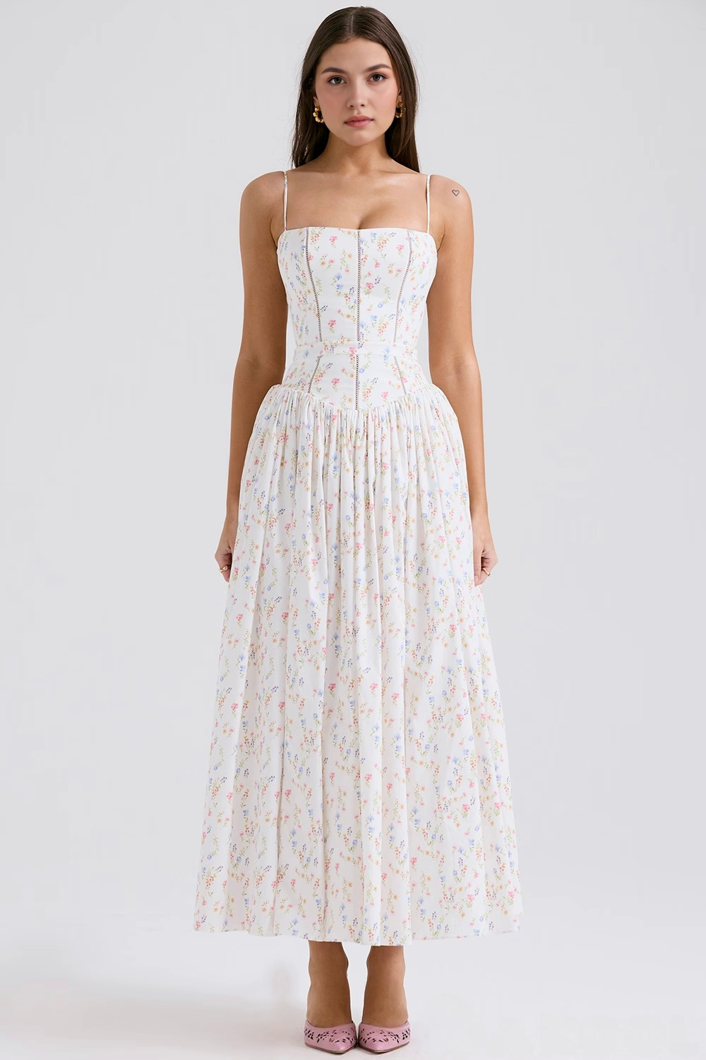 VIOLETTA - Posy Midi Jurk