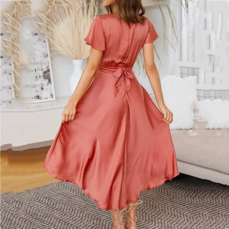 Aija - Sexy Zomerjurk met Diepe V-hals