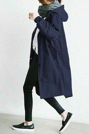 Elena - Trenchcoat met Capuchon
