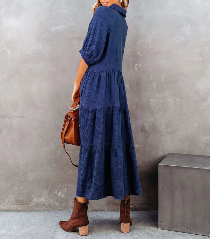 Klara - Midi-jurk met zakken