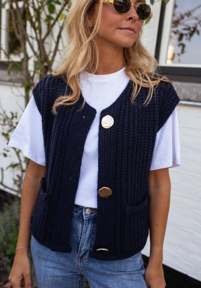 Fenja™ | Chic Gebreide Gilet voor Laagjes