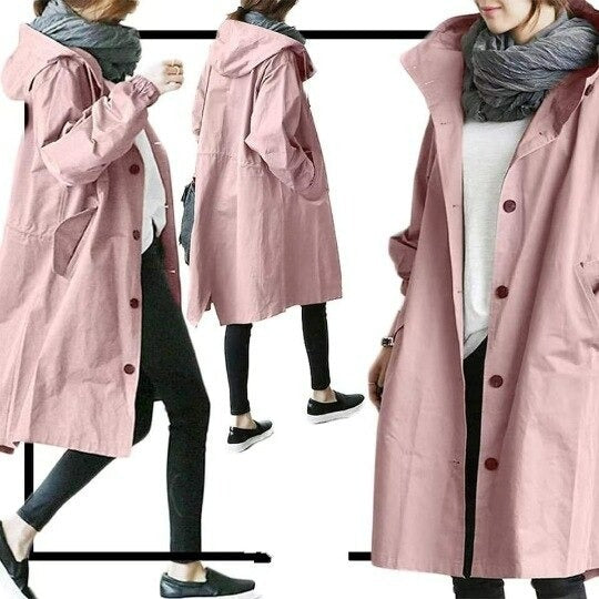 Elena - Trenchcoat met Capuchon