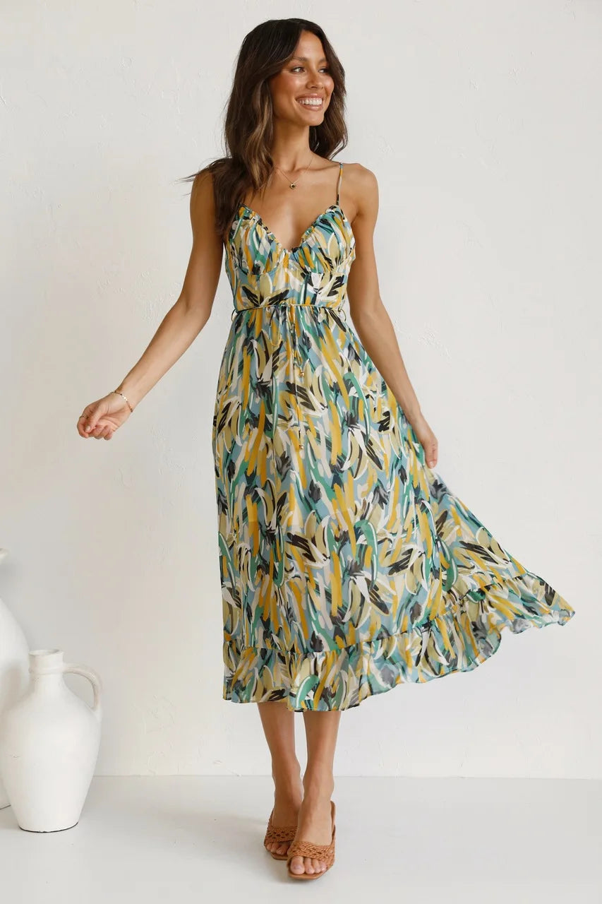 GABRIELLA™ | Zomerse Geprinte Jurk met Fris Comfort en Zonnige Stijl voor Jouw Ontspanning Dagen