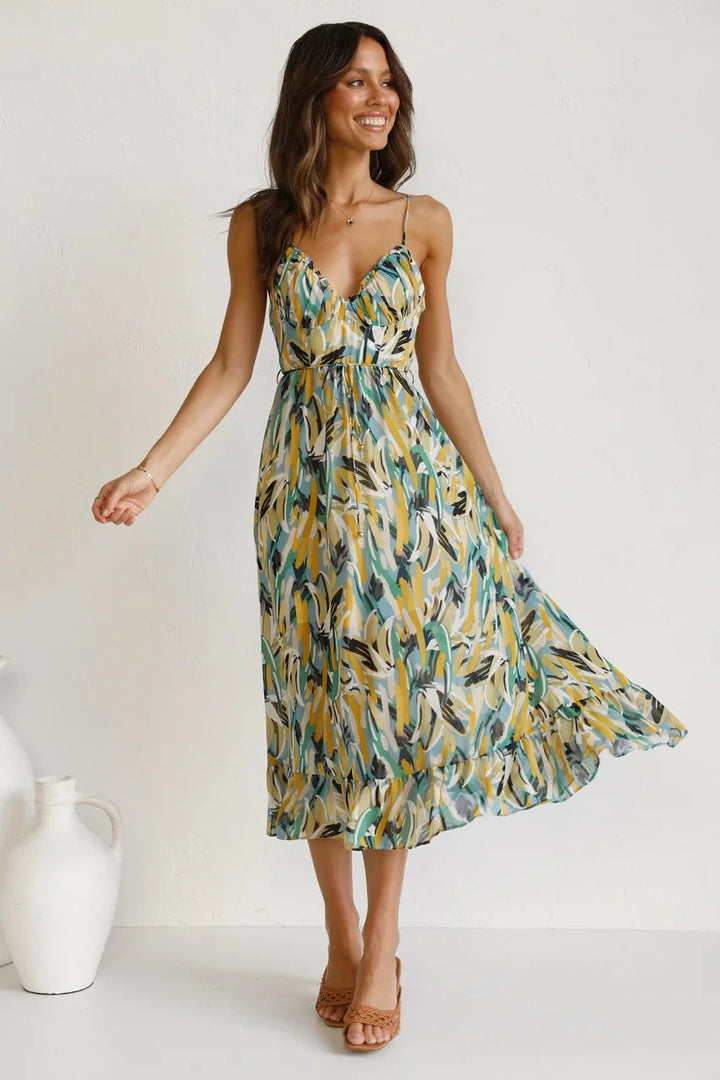 GABRIELLA™ | Zomerse Geprinte Jurk met Fris Comfort en Zonnige Stijl voor Jouw Ontspanning Dagen