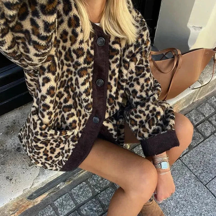 Miriam - Stijlvolle Luipaard-Cardigan