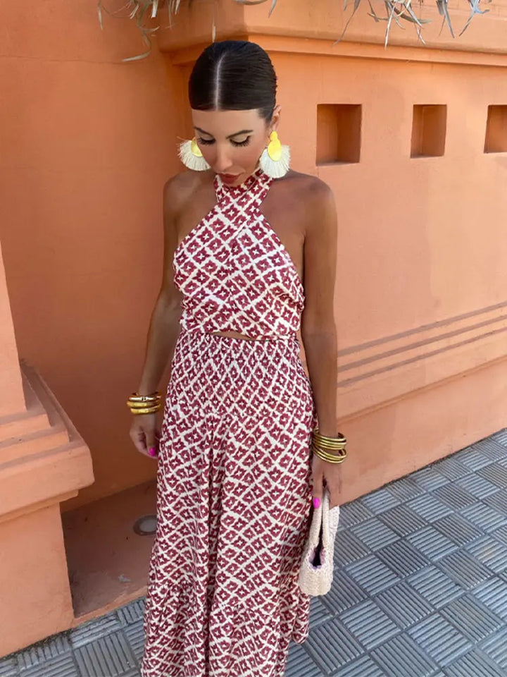 Mickay - Elegante, geraffineerde Midi-jurk met off-shoulder