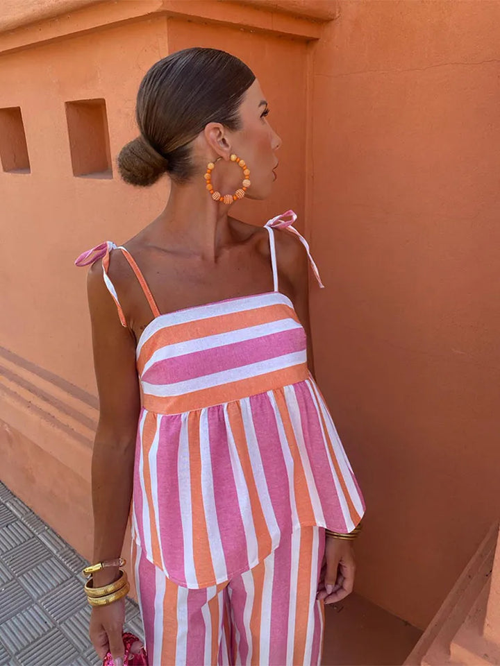 Hanne™ | Zomer Set van Broeken met Print