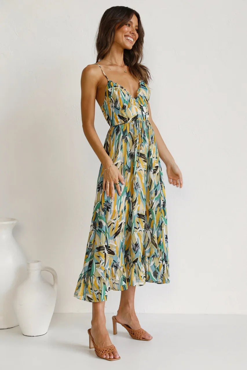 GABRIELLA™ | Zomerse Geprinte Jurk met Fris Comfort en Zonnige Stijl voor Jouw Ontspanning Dagen