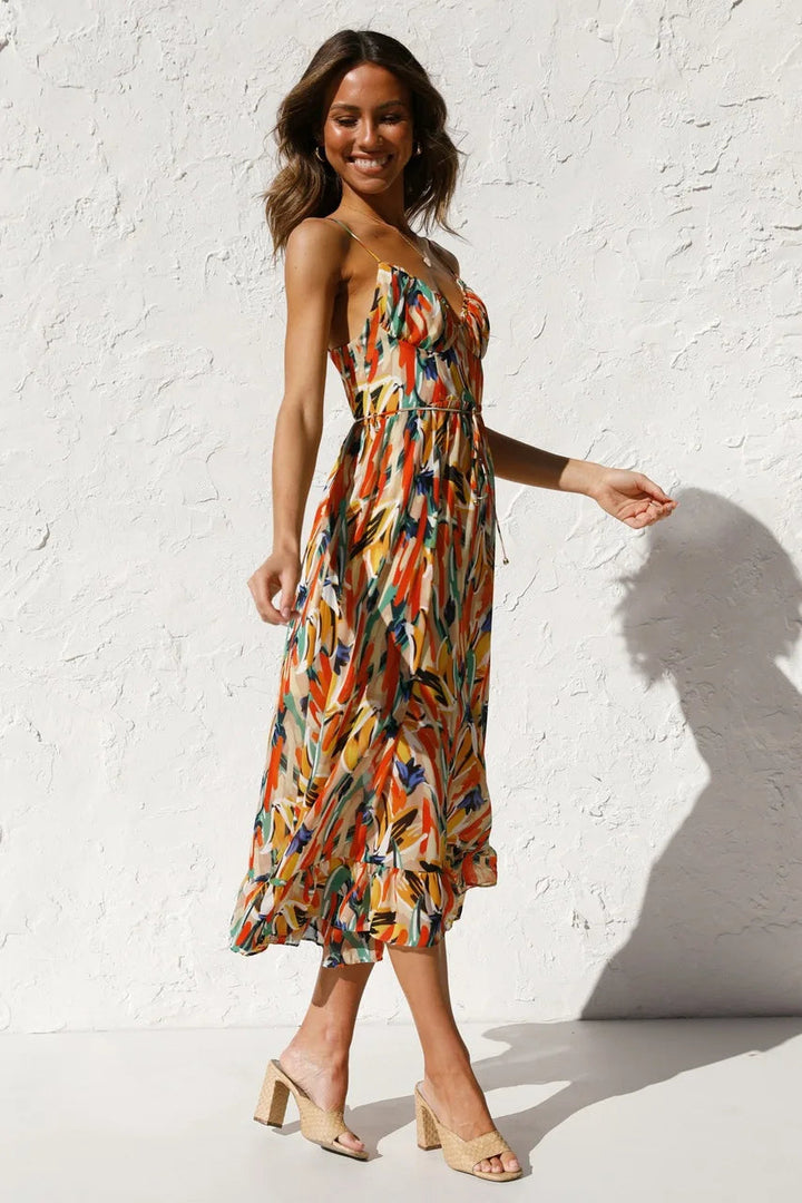 GABRIELLA™ | Zomerse Geprinte Jurk met Fris Comfort en Zonnige Stijl voor Jouw Ontspanning Dagen