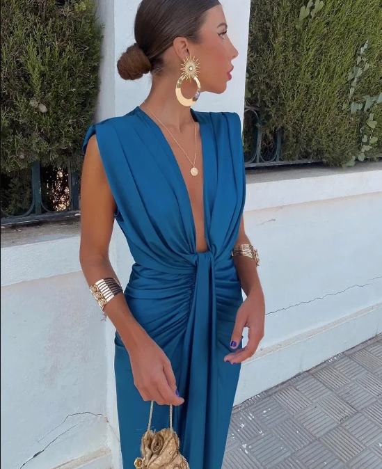 Moriah™ | Elegante Plissé Jurk