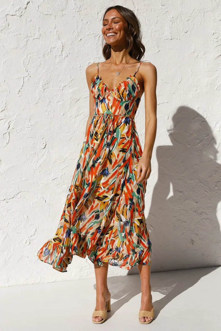 GABRIELLA™ | Zomerse Geprinte Jurk met Fris Comfort en Zonnige Stijl voor Jouw Ontspanning Dagen