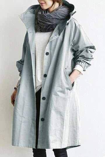 Elena - Trenchcoat met Capuchon
