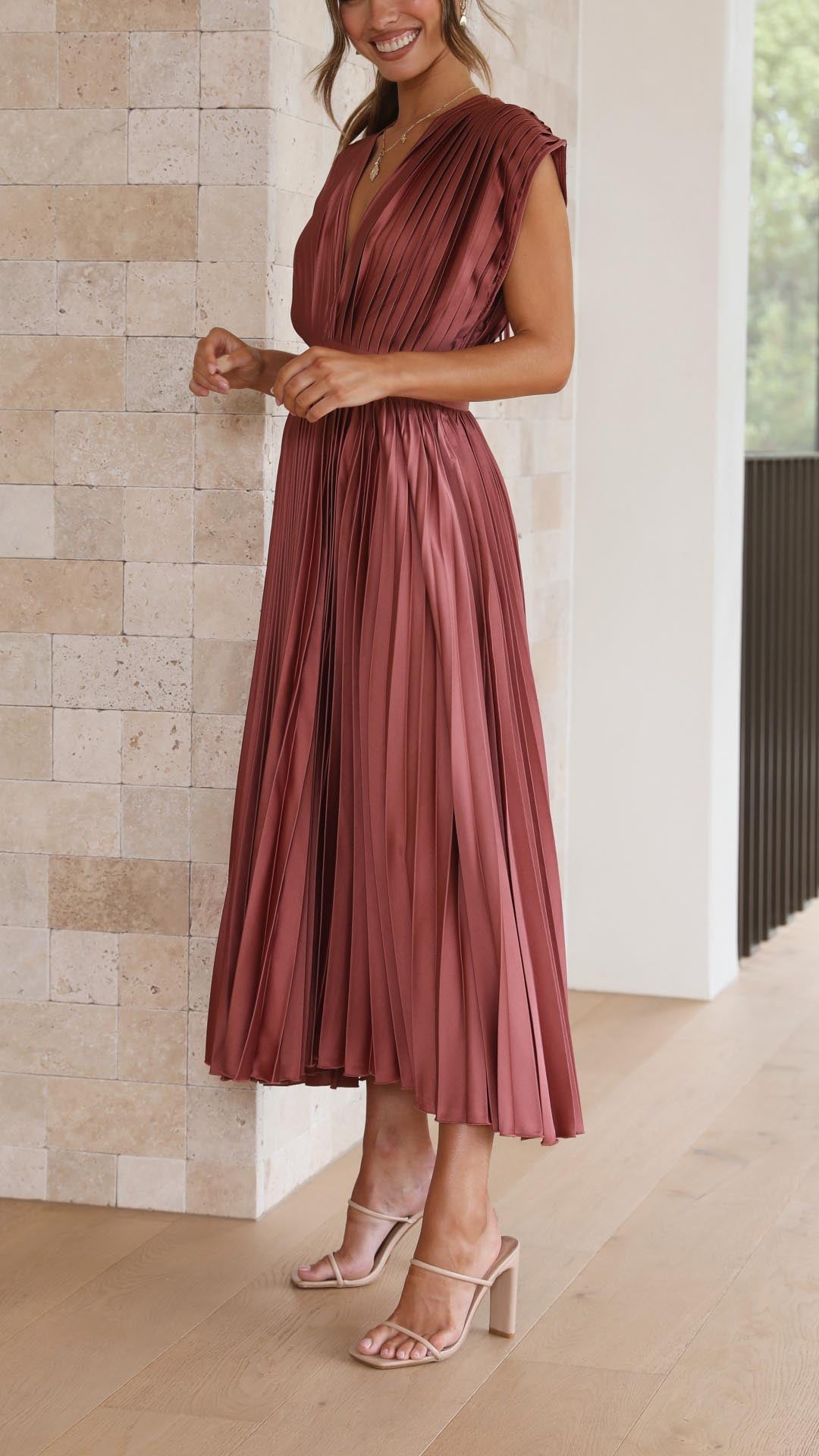 Alexis™ | Elegante Plissé Jurk