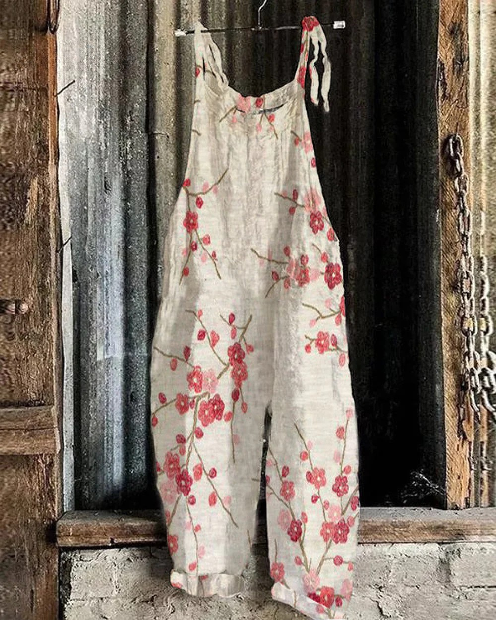Vintage Bloemen Jumpsuit - Elegante Stijl voor Vrouwen met Comfort en Veelzijdigheid