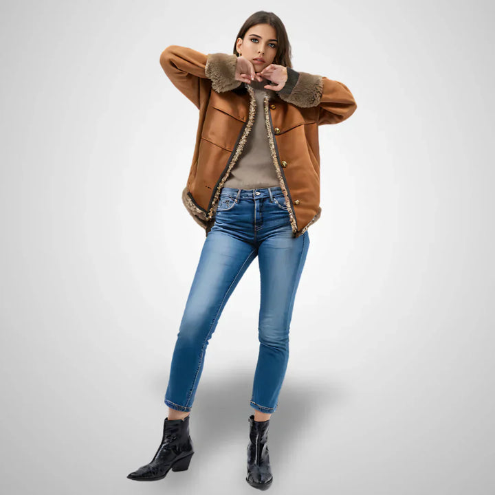 Rosalie™ - Schapenleren Jas
