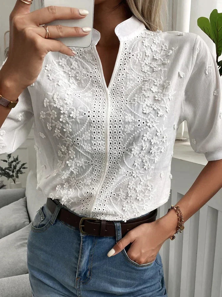 Leah™ | Elegante en Klassieke Blouse