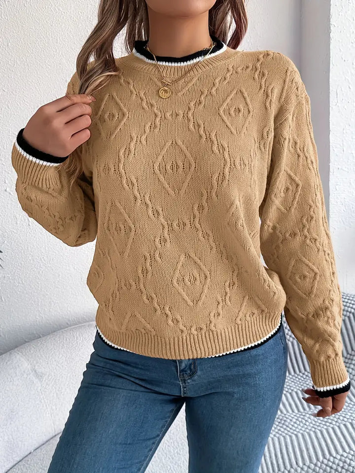 Verity - Elegante gestreepte trui