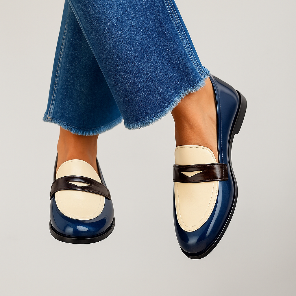 Claudia | Contrast Mocassins
