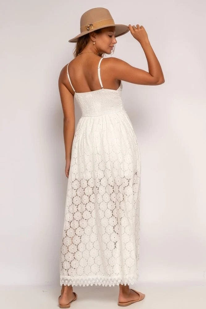 Nina™ | Elegante Witte Ibiza Jurk
