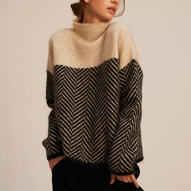 Isabelle - Trendy Hoge Hals Top