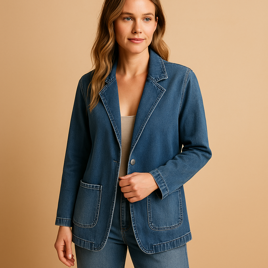 Vermeer™ | Blazer in strakke denim voor dames