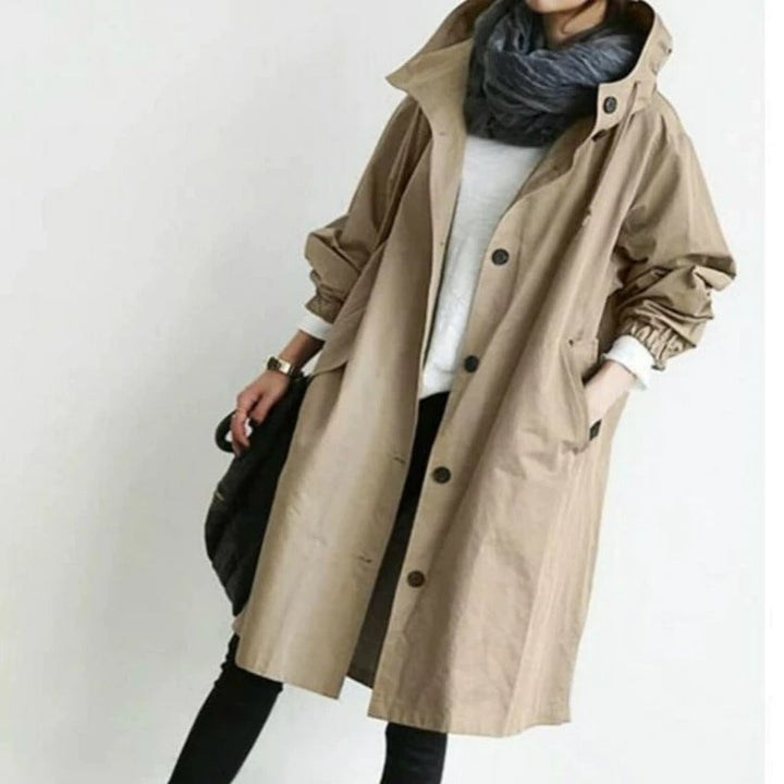 Elena - Trenchcoat met Capuchon