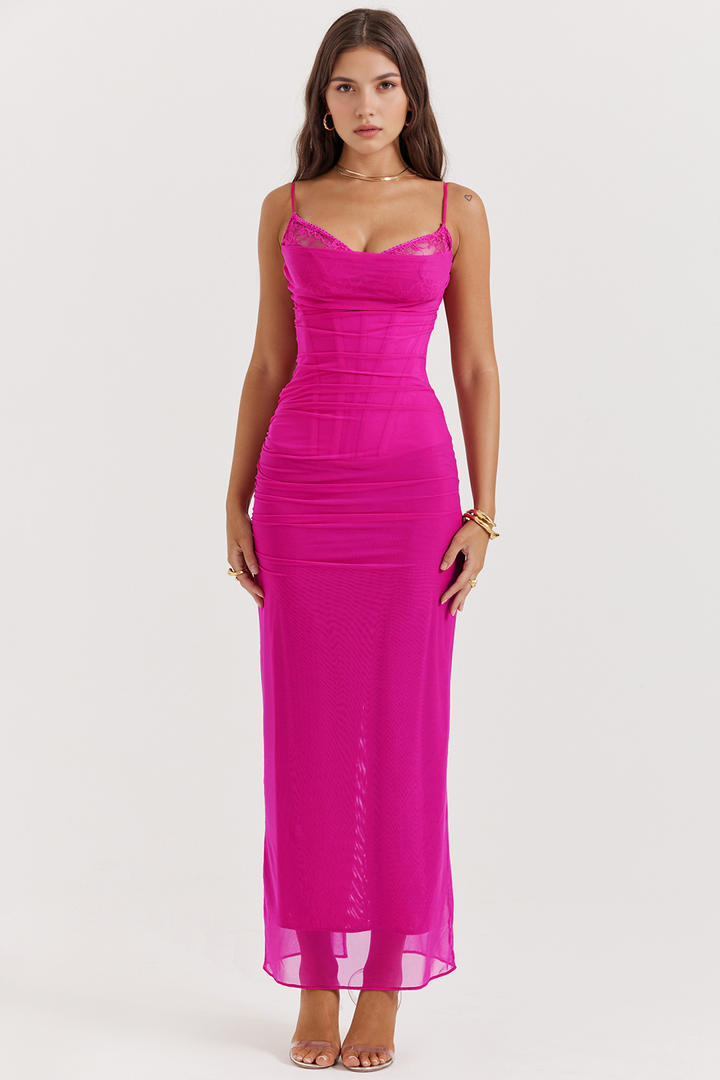 AURELIA - Kant Mesh Jurk