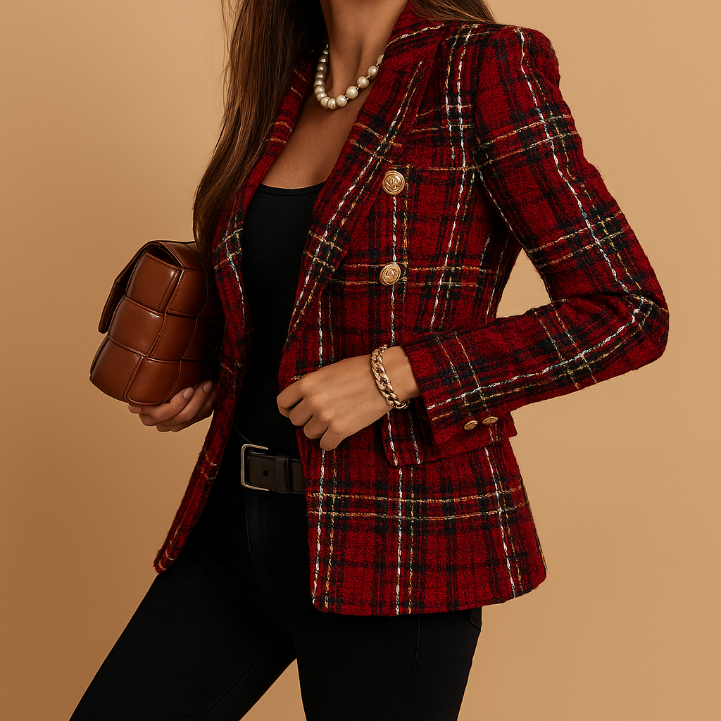 Vermeer™ | Gelaagd gestreepte blazer voor dames