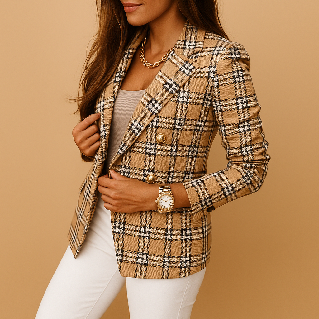 Vermeer™ | Strakke blazer met elegante details voor vrouwen