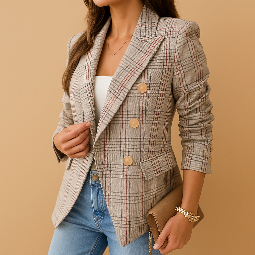 Vermeer™ | Strakke blazer met elegante details voor vrouwen