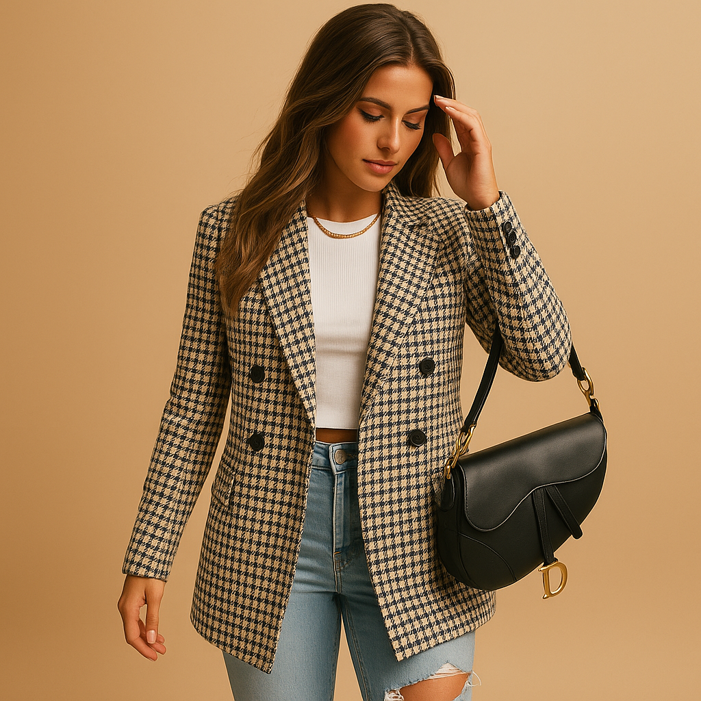 Vermeer™ | Strakke blazer met een klassieke pasvorm voor dames