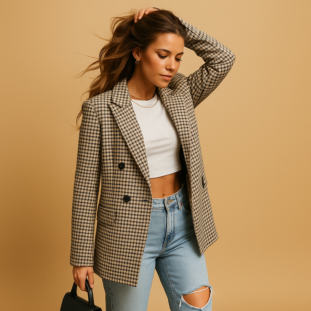 Vermeer™ | Strakke blazer met een klassieke pasvorm voor dames