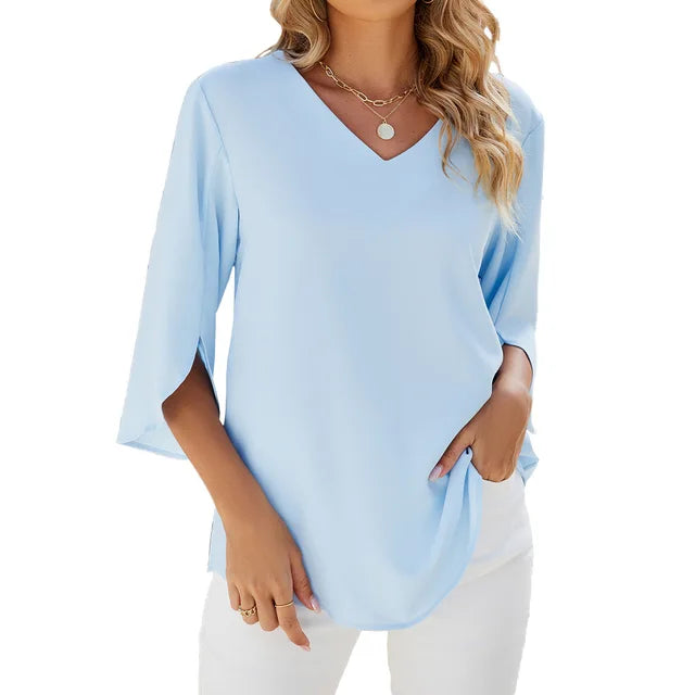 Cara™ | V-Hals Blouse