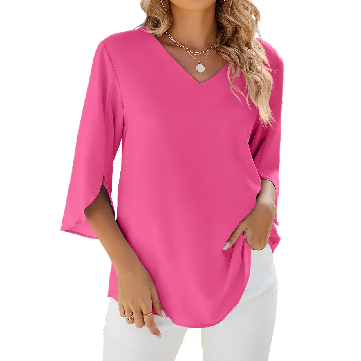 Cara™ | V-Hals Blouse