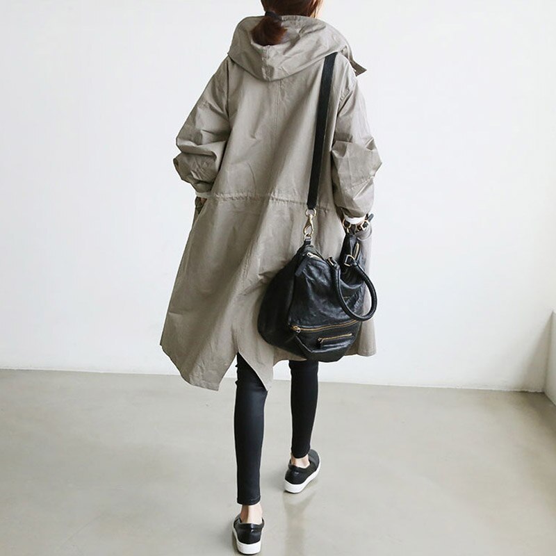 Elena - Trenchcoat met Capuchon