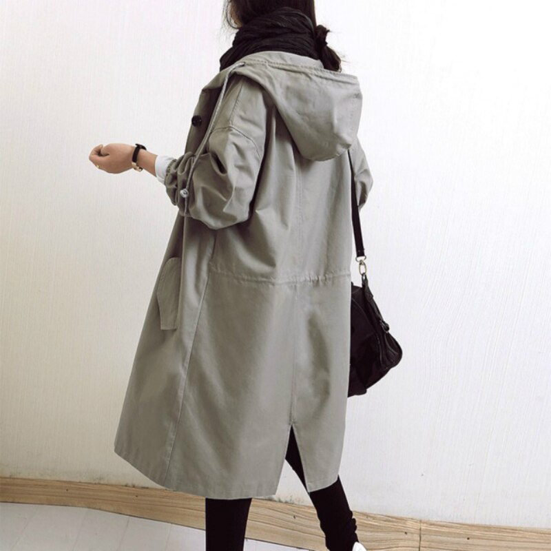 Elena - Trenchcoat met Capuchon
