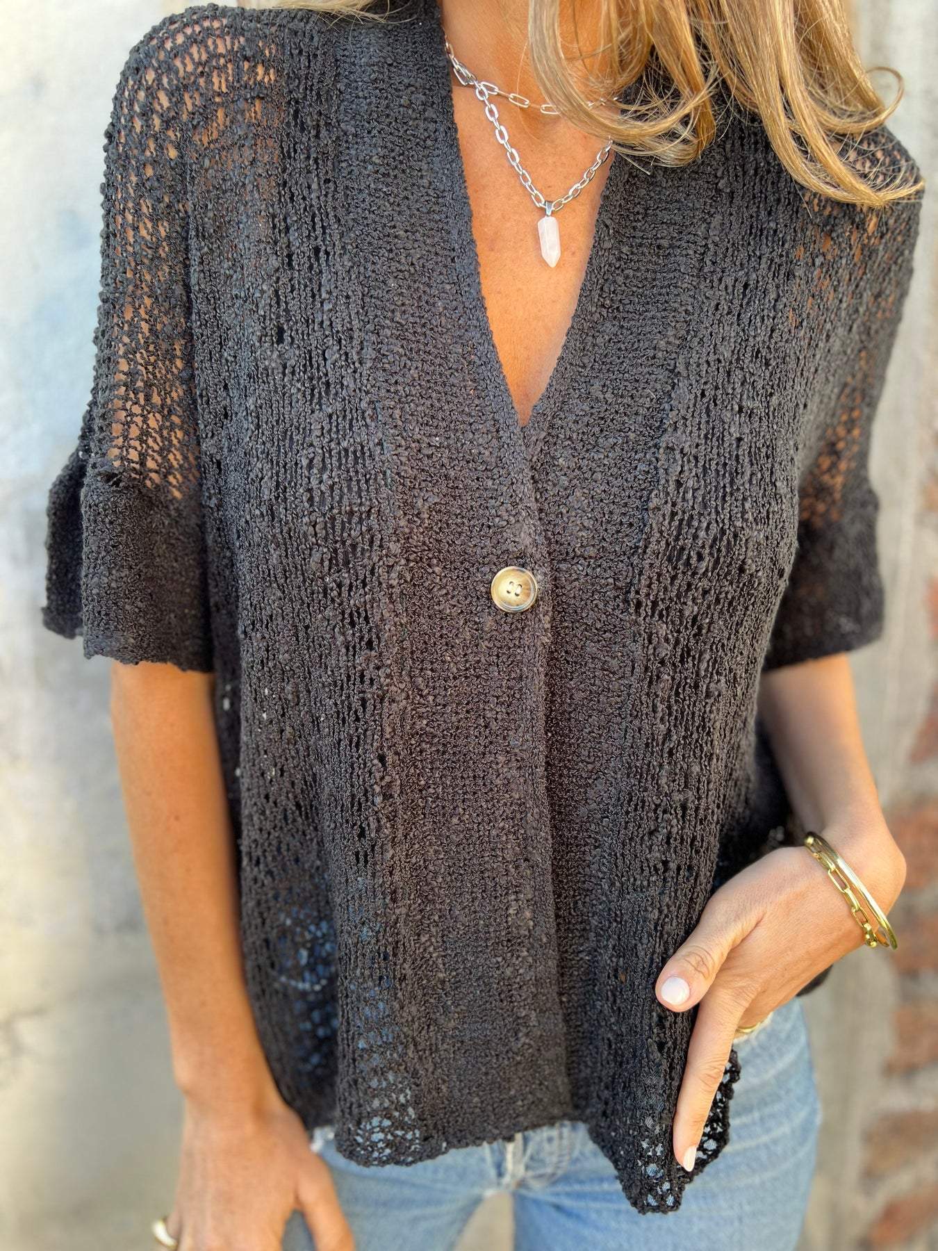 Ivonie™ | Elegante Textuur Top