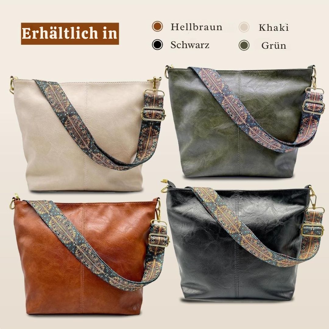 Greta - Vintage Leren Schoudertas