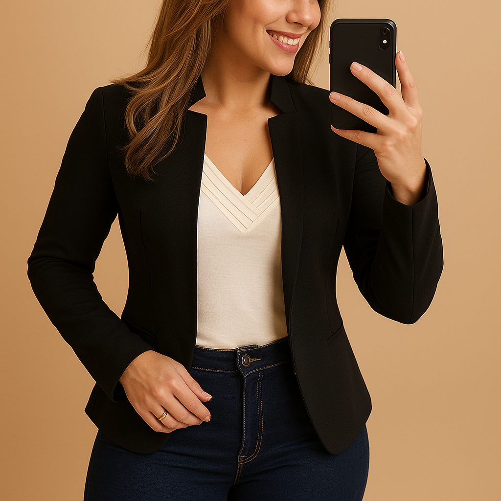 Vermeer™ | Lichtgewicht damesblazer met reverskraag