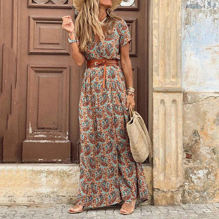 Sanne™ | Maxi Ibiza Jurk met Zachte Taille