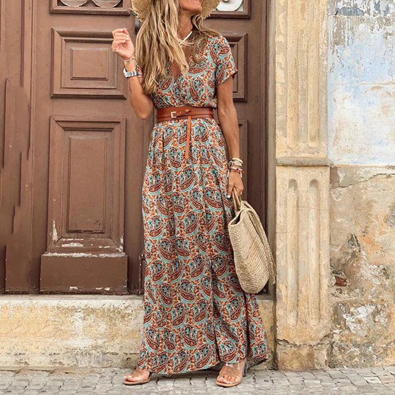 Sanne™ | Maxi Ibiza Jurk met Zachte Taille