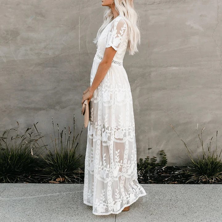 Aniek™ | Maxi Jurk in Ibiza Kant