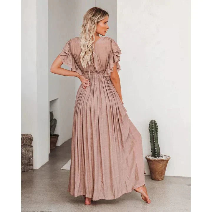 Anne™ | Maxi Jurk in Tortora voor Ibiza