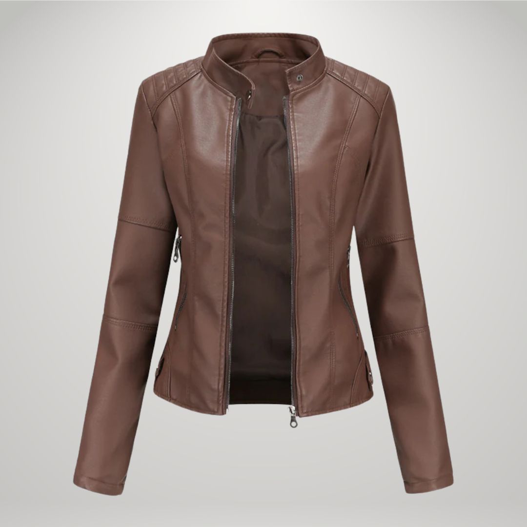 Emma™ | Elegante Leren Jas