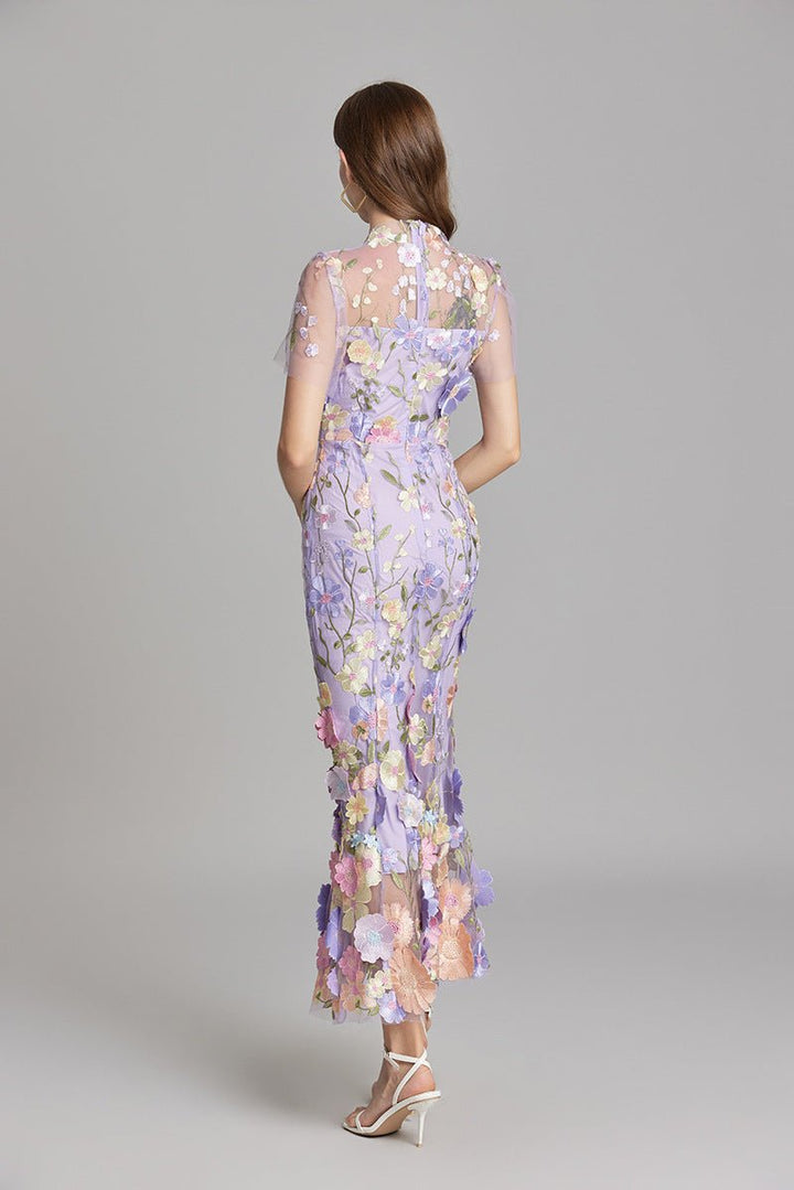 Sophia - Elegante Bloemenjurk in Midi-Stijl