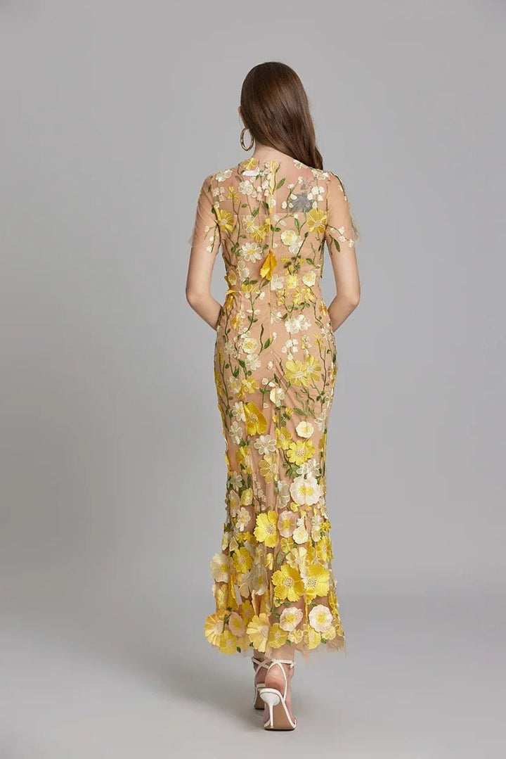 Sophia - Elegante Bloemenjurk in Midi-Stijl