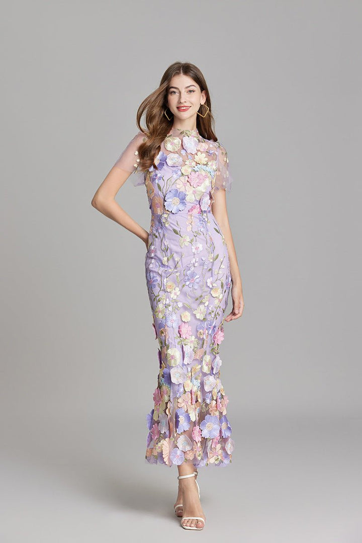 Sophia - Elegante Bloemenjurk in Midi-Stijl