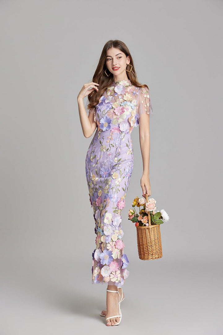 Sophia - Elegante Bloemenjurk in Midi-Stijl