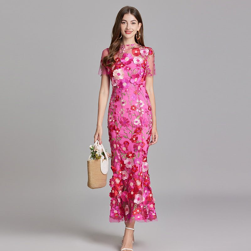 Sophia - Elegante Bloemenjurk in Midi-Stijl