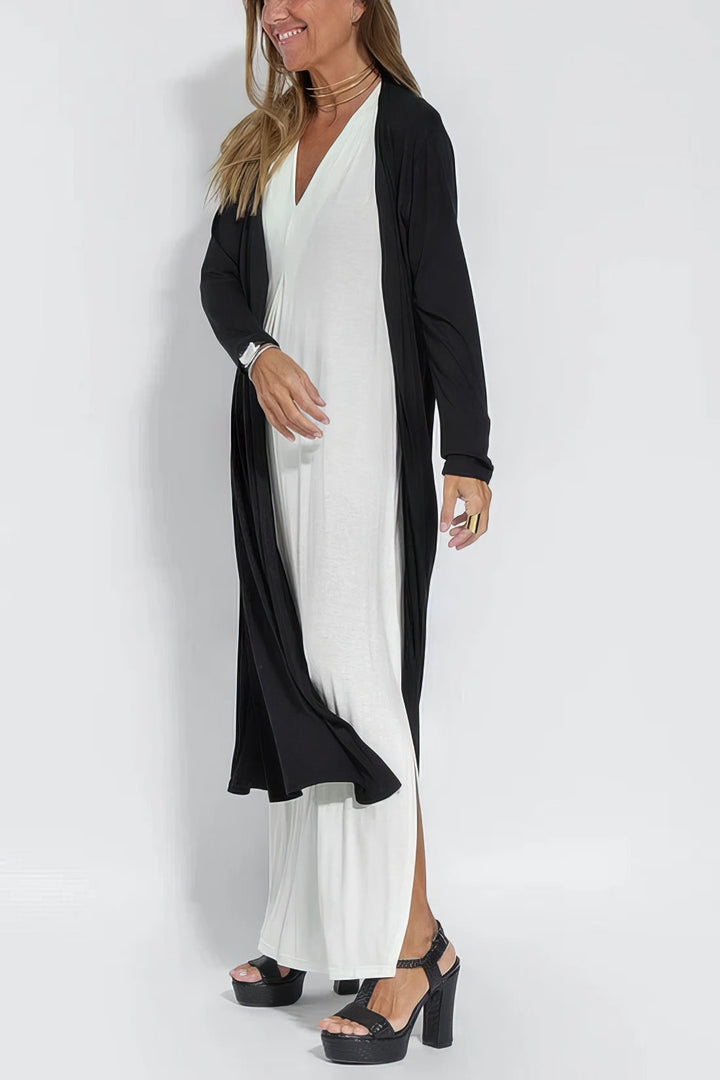 ELISE™ | Elegante Lange Jurk met Bijpassende Cardigan Gratis